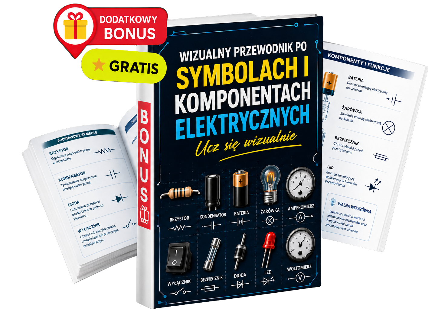 Wizualny Przewodnik po Symbolach i Elementach Elektrycznych